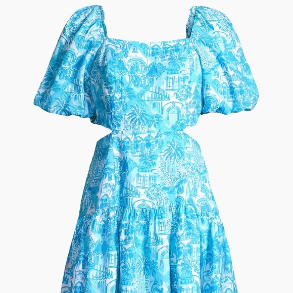 Kylanne Linen Puff-Sleeve Minidress - Picture 5 of 12